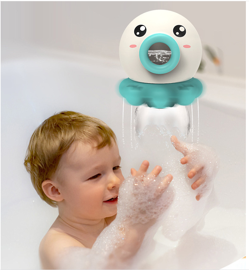 Children Toys - Octopus Fountain Bath Toy Water Jet Rotating Shower Bathroom Toy Summer Water Toys Sprinkler Beach Toys Kids Water Toys