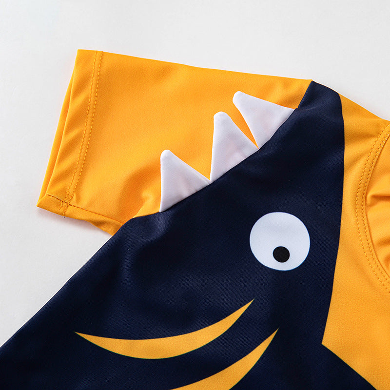 Children Swimwear - Boys Korean Baby Hot Spring Sunscreen Quick-Drying Small, Medium And Big Kids Split Seaside Beach Swimwear