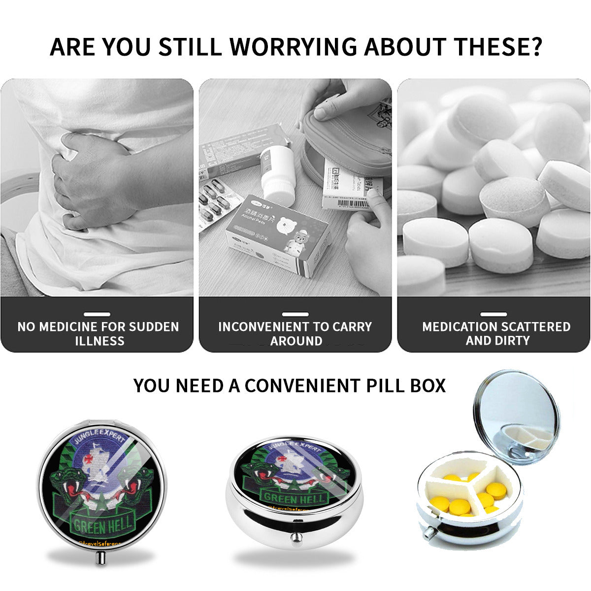 Panama Canal Zone Veteran Pocket-sized pill box