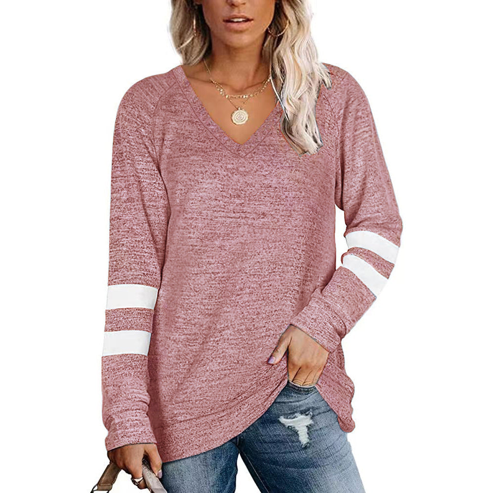 Women’s Long sleeve Tshirt - Loose-fitting Casual T-shirt Top