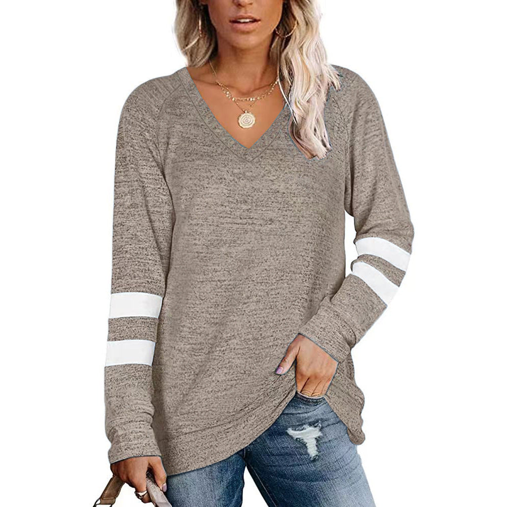 Women’s Long sleeve Tshirt - Loose-fitting Casual T-shirt Top