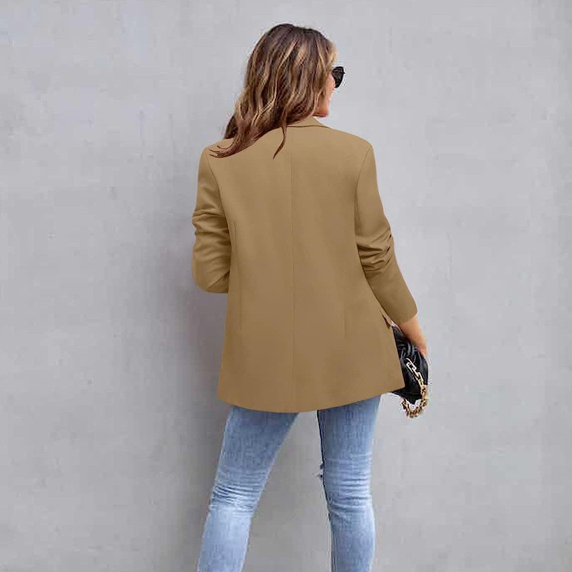 Women’s Jacket - Casual Suit Jacket Long Sleeve