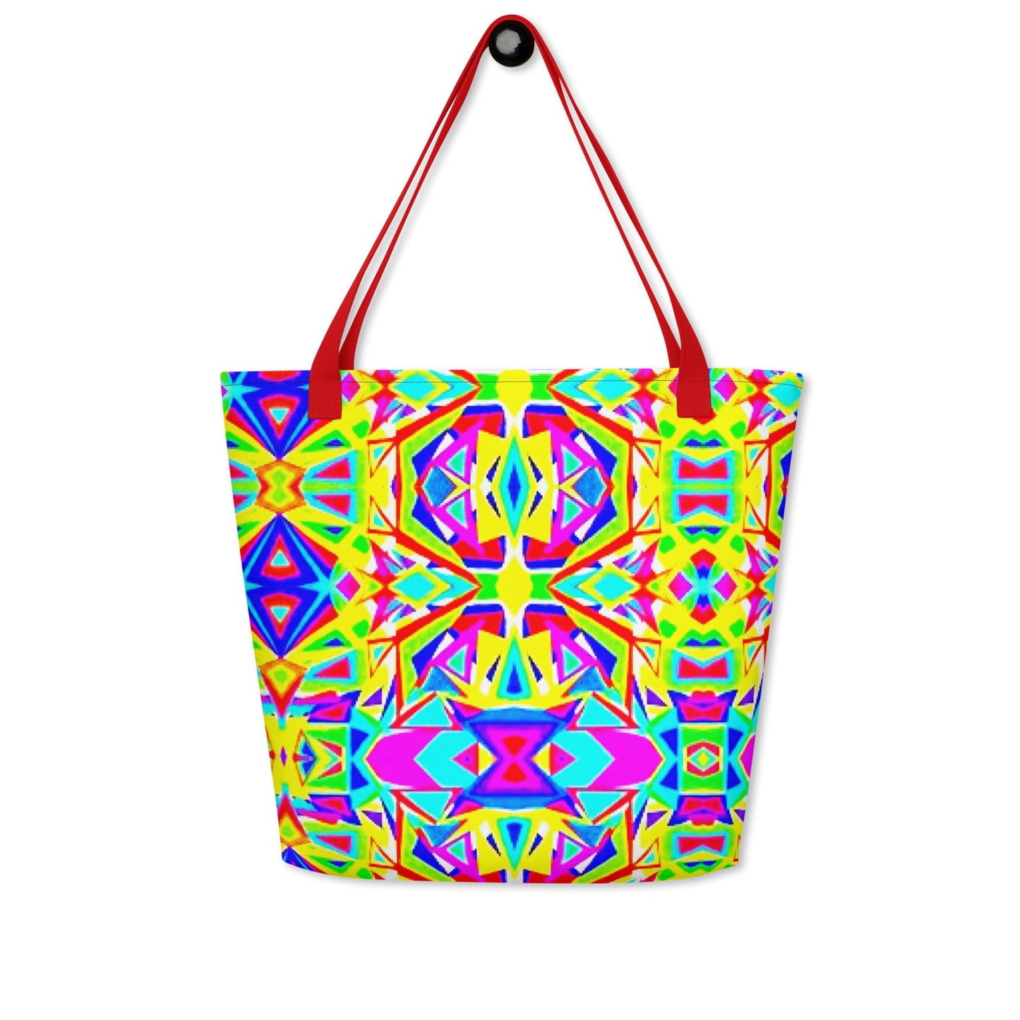 All-Over Print Large Tote Bag multicolor