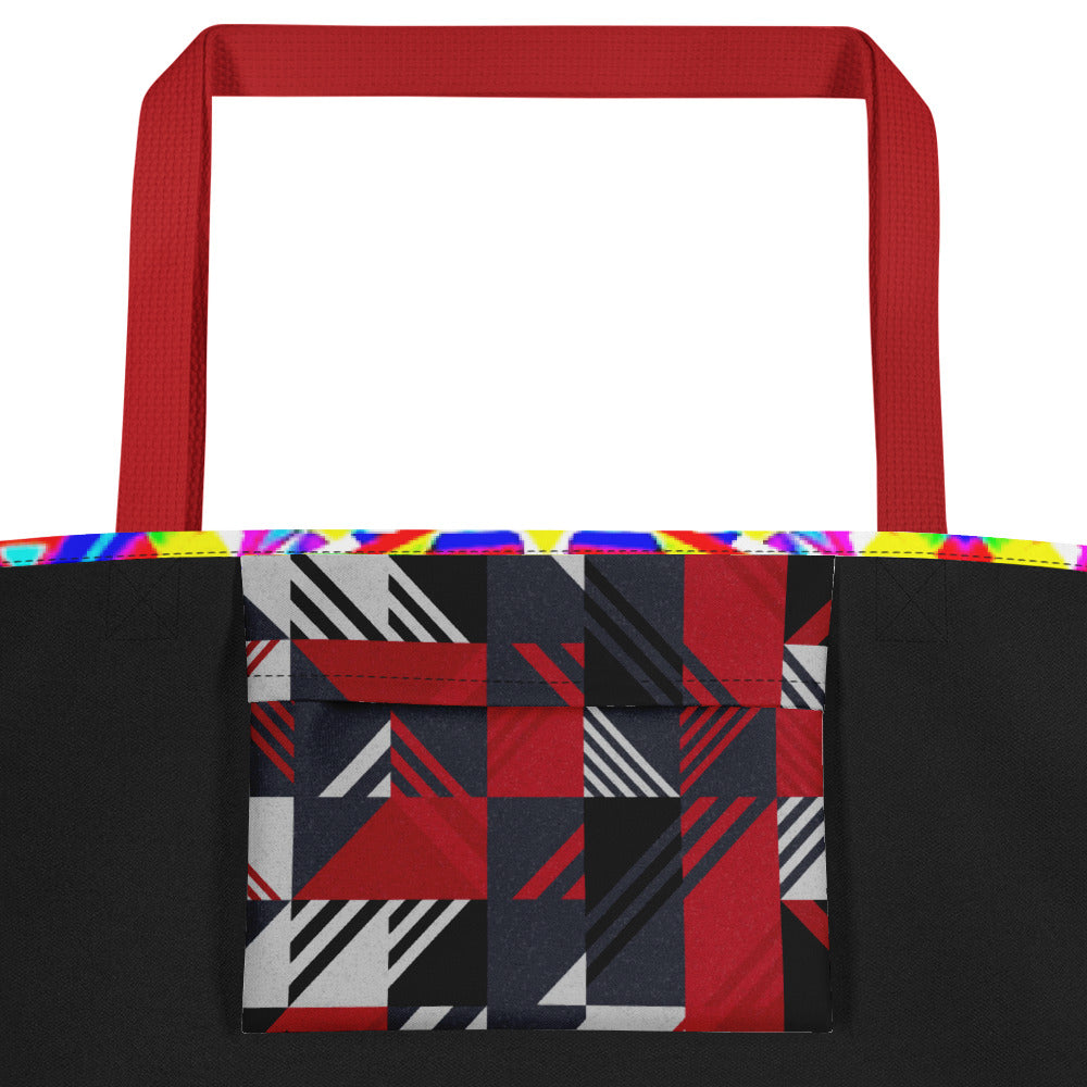 All-Over Print Large Tote Bag multicolor