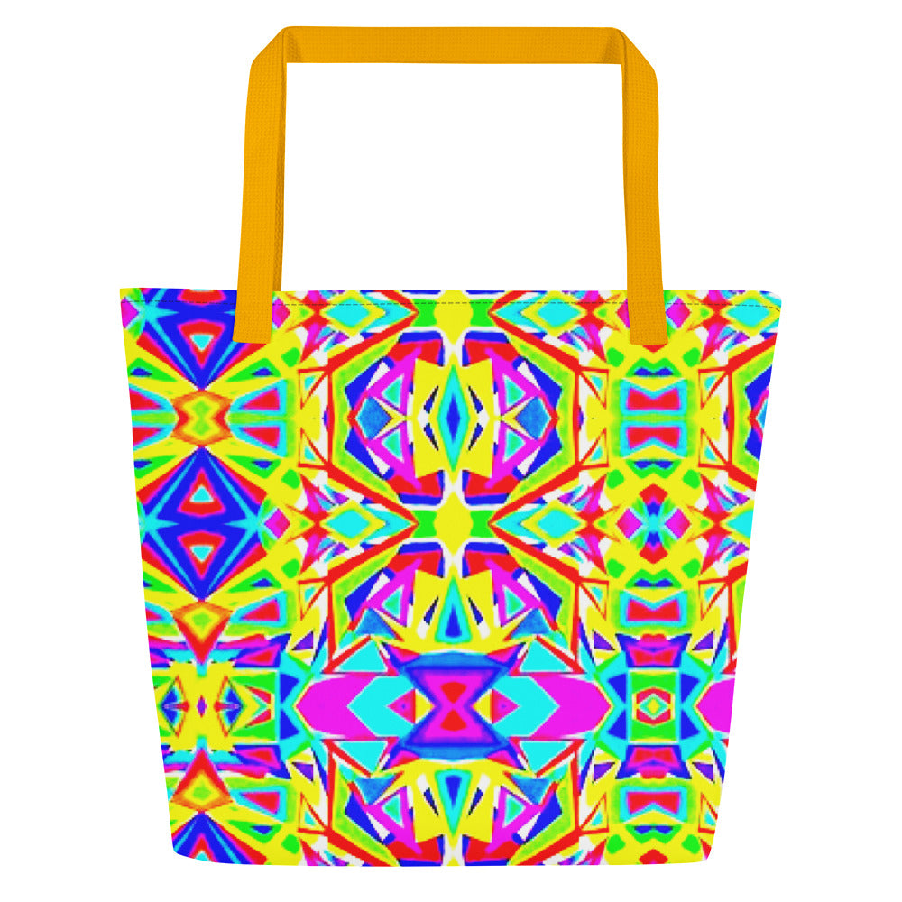 All-Over Print Large Tote Bag multicolor