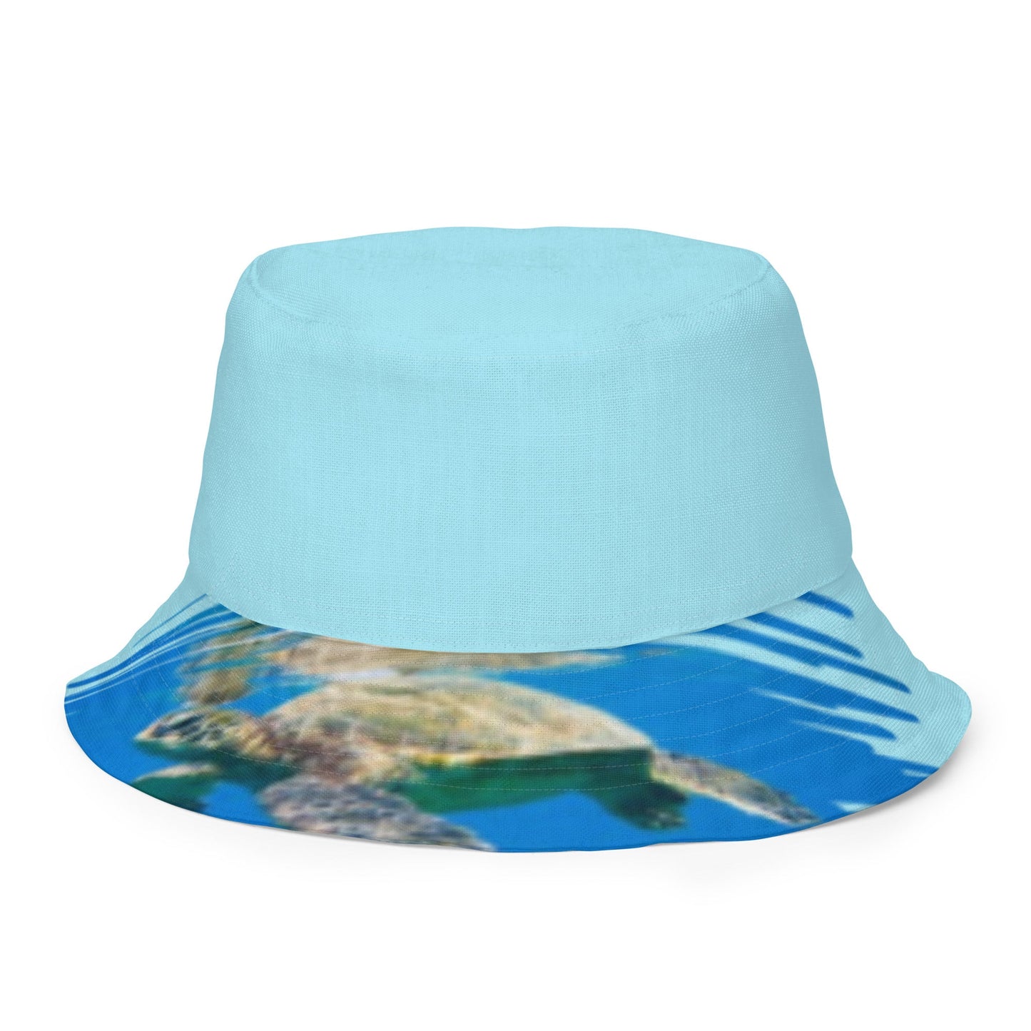 Reversible bucket hat Turtle Design No. 5