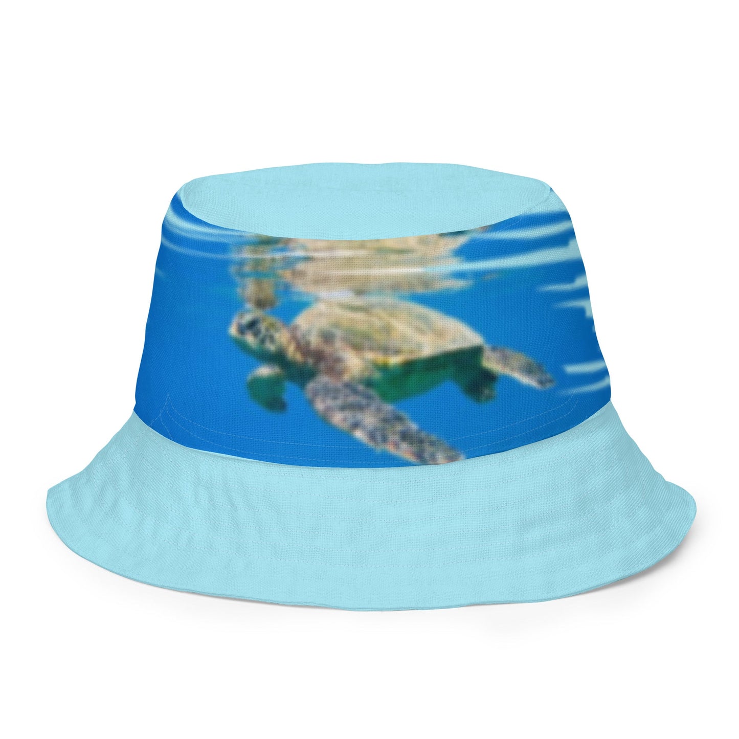 Reversible bucket hat Turtle Design No. 6