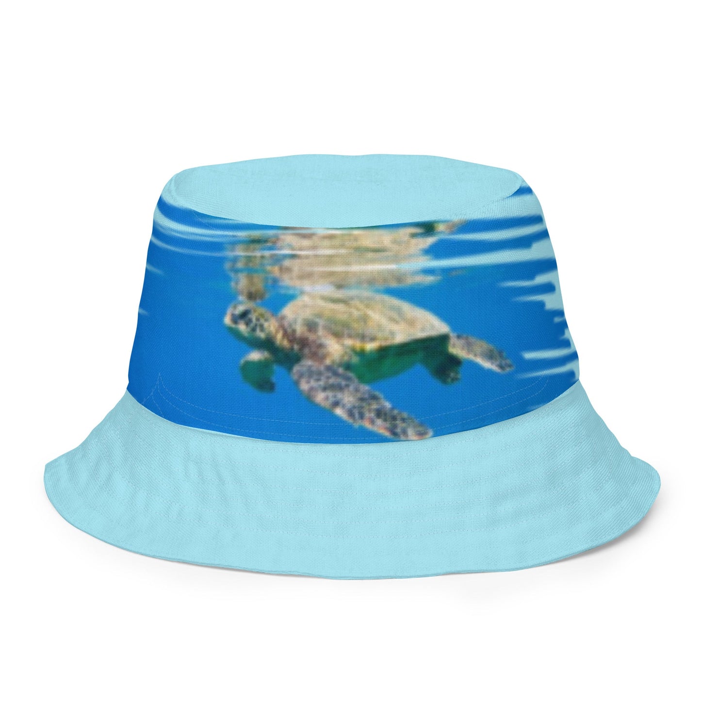Reversible bucket hat Turtle Design No. 5
