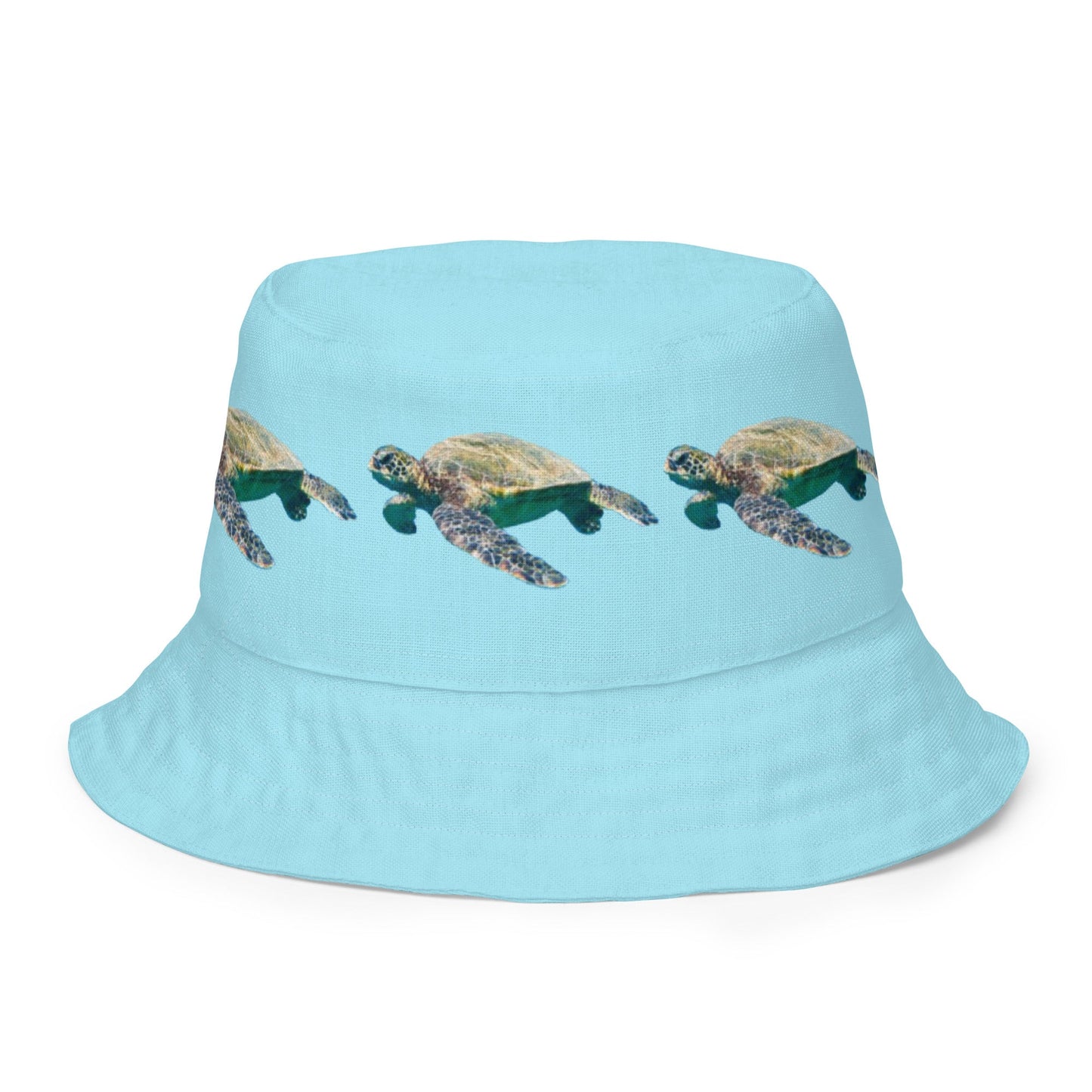 Reversible bucket hat Turtle Design No. 6