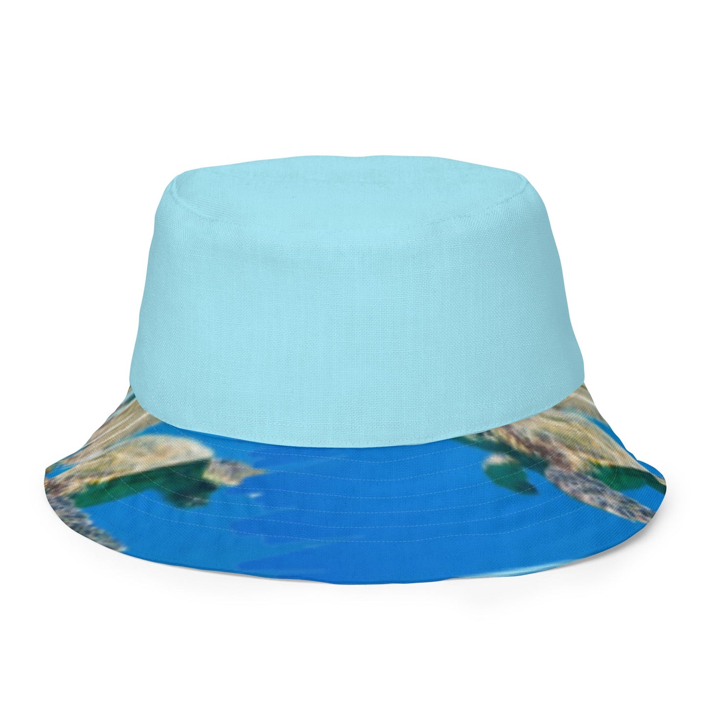 Reversible bucket hat Turtle Design No. 5