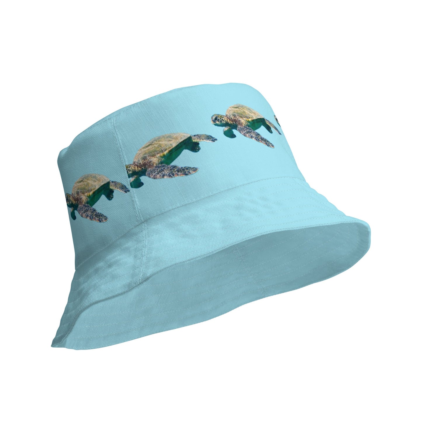 Reversible bucket hat Turtle Design No. 6