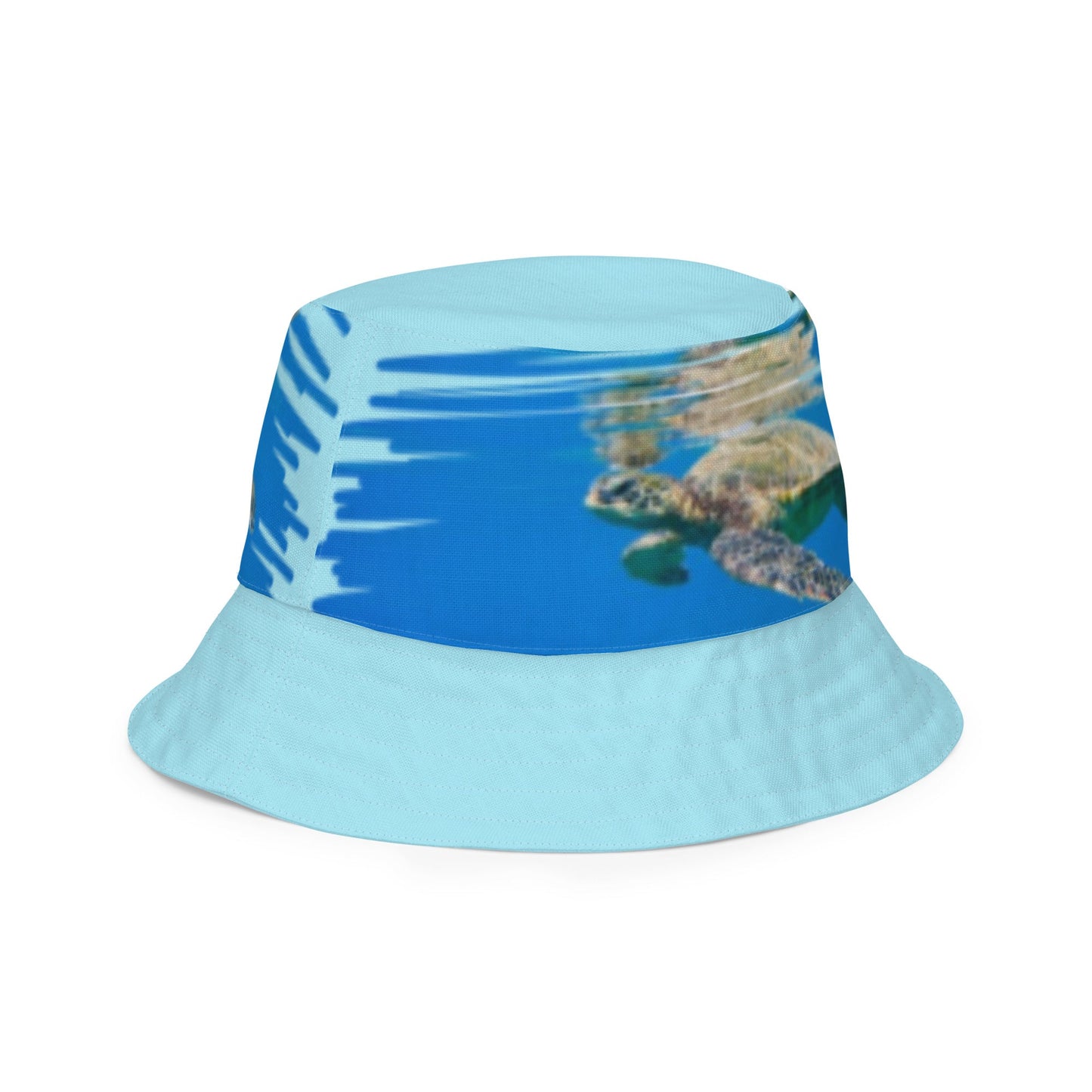 Reversible bucket hat Turtle Design No. 5