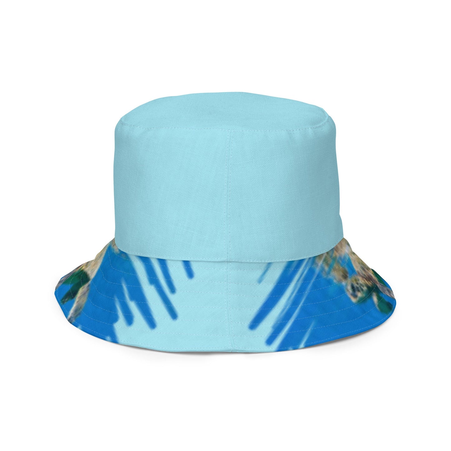 Reversible bucket hat Turtle Design No. 5