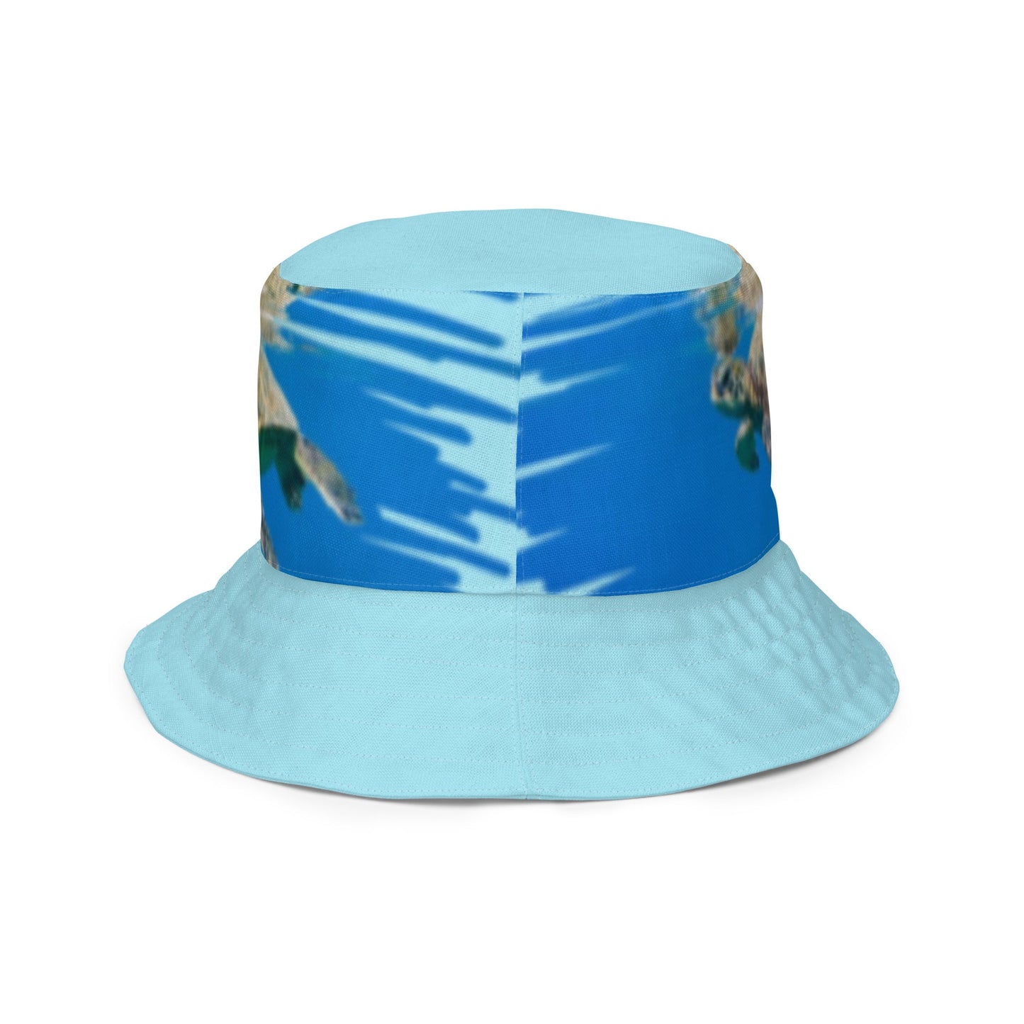 Reversible bucket hat Turtle Design No. 6