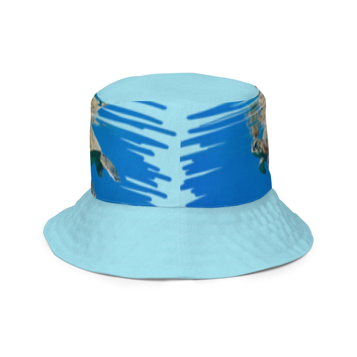 Reversible bucket hat Turtle Design No. 5
