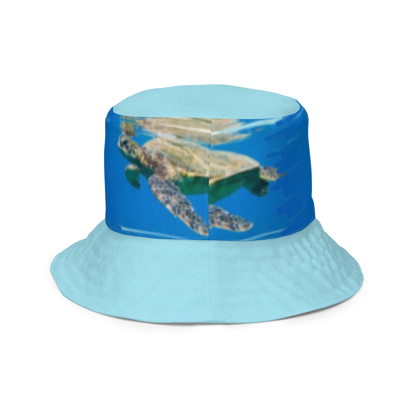 Reversible bucket hat Turtle Design No. 5