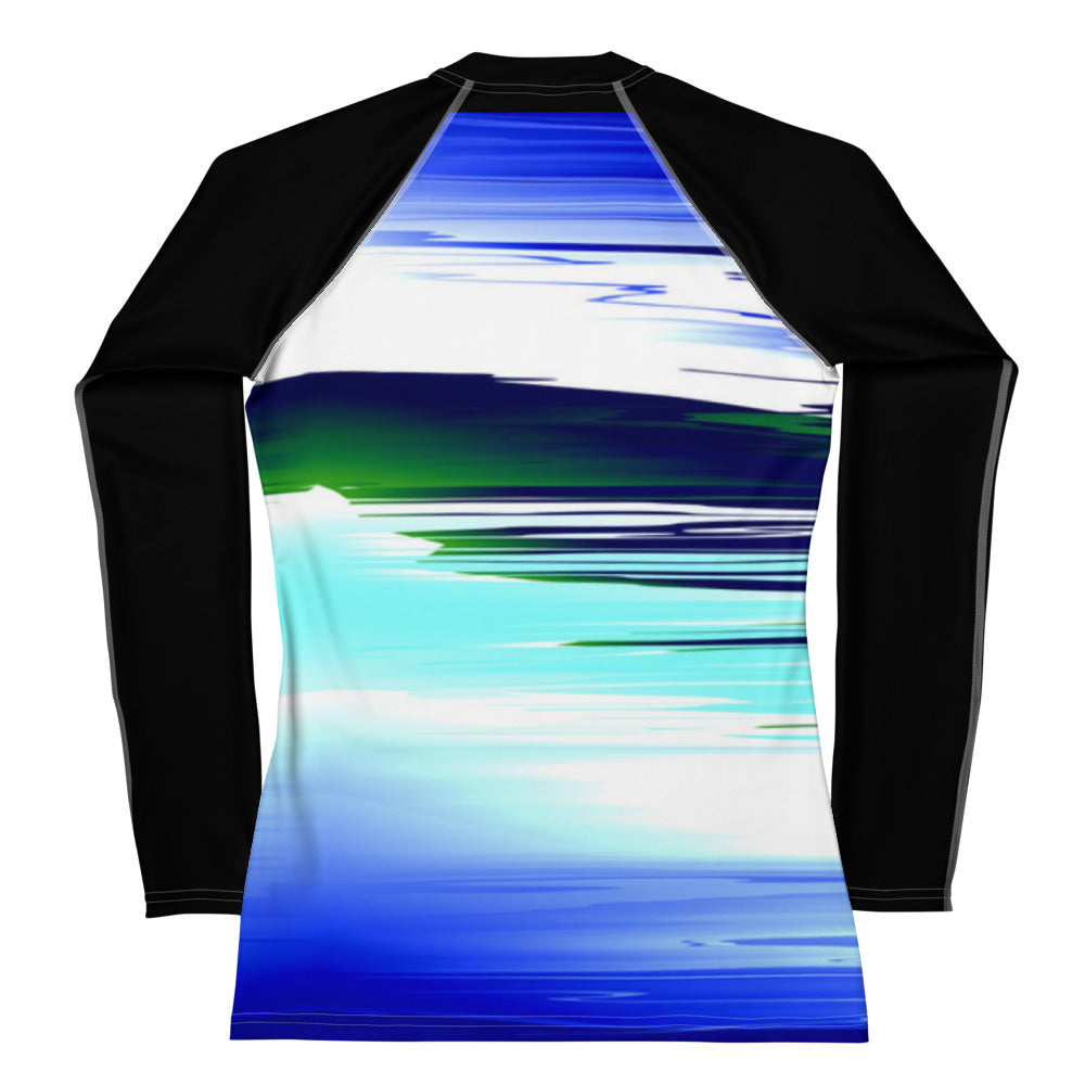 Rashguard - ocean landscape design Women's Rash Guard