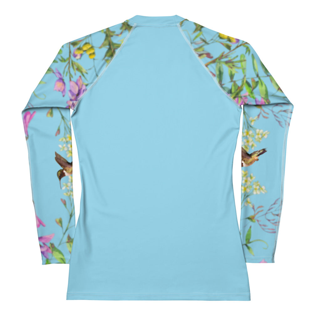 Rashguard - Hummingbird design No. 2 Women's Rash Guard
