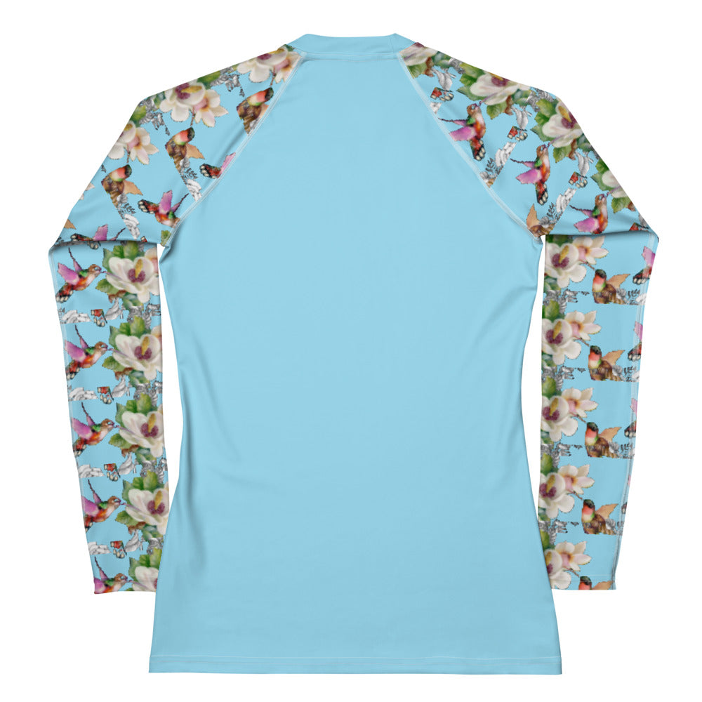 Rashguard - hummingbird design No. 1 Women's Rash Guard