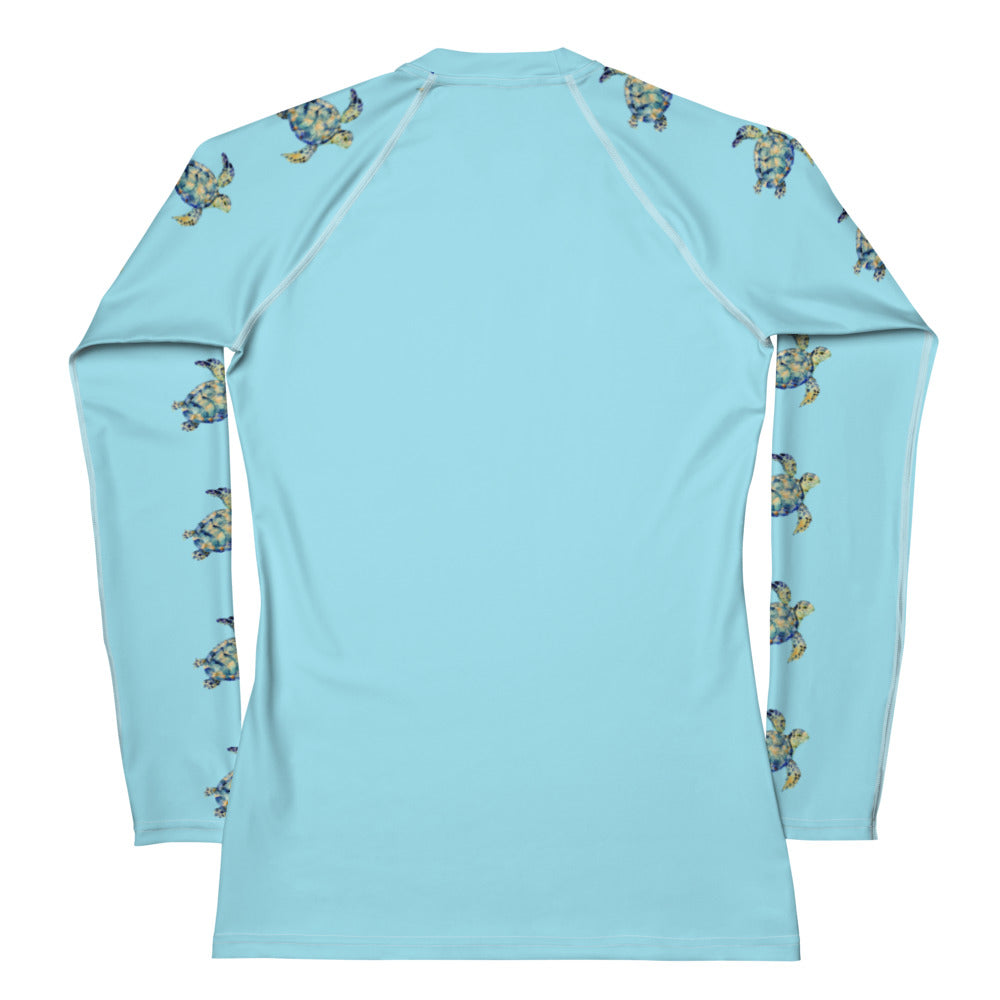 Rashguard - Turtle Design No. 1 Women's Rash Guard
