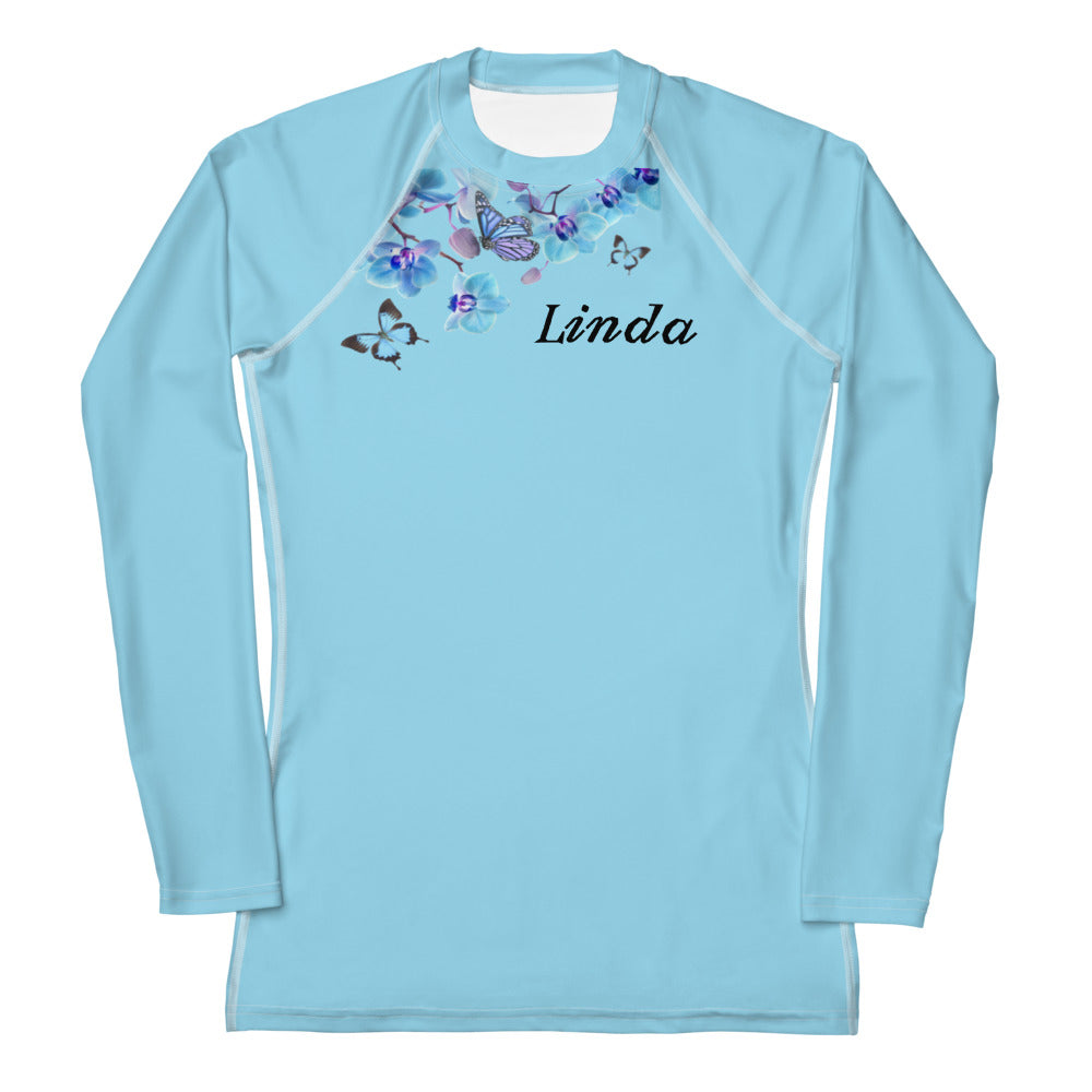 Rashguard - Butterfly design Women's Rashguard personalize to be yours