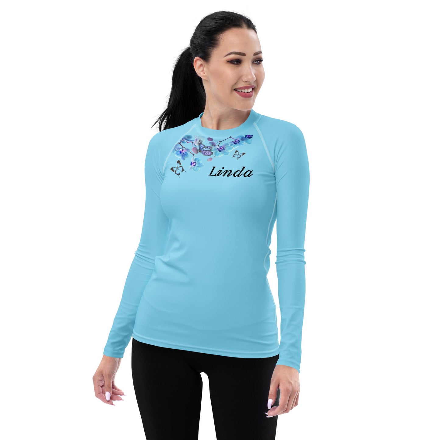 Rashguard - Butterfly design Women's Rashguard personalize to be yours