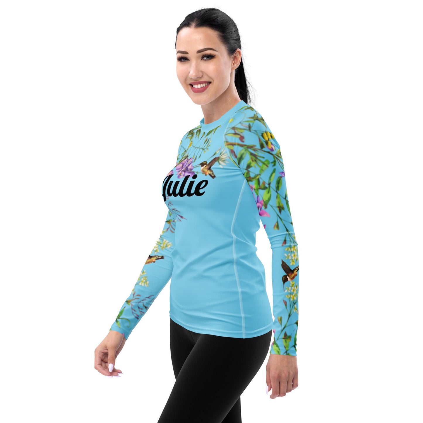 Rashguard - Hummingbird design No. 2 Women's Rash Guard