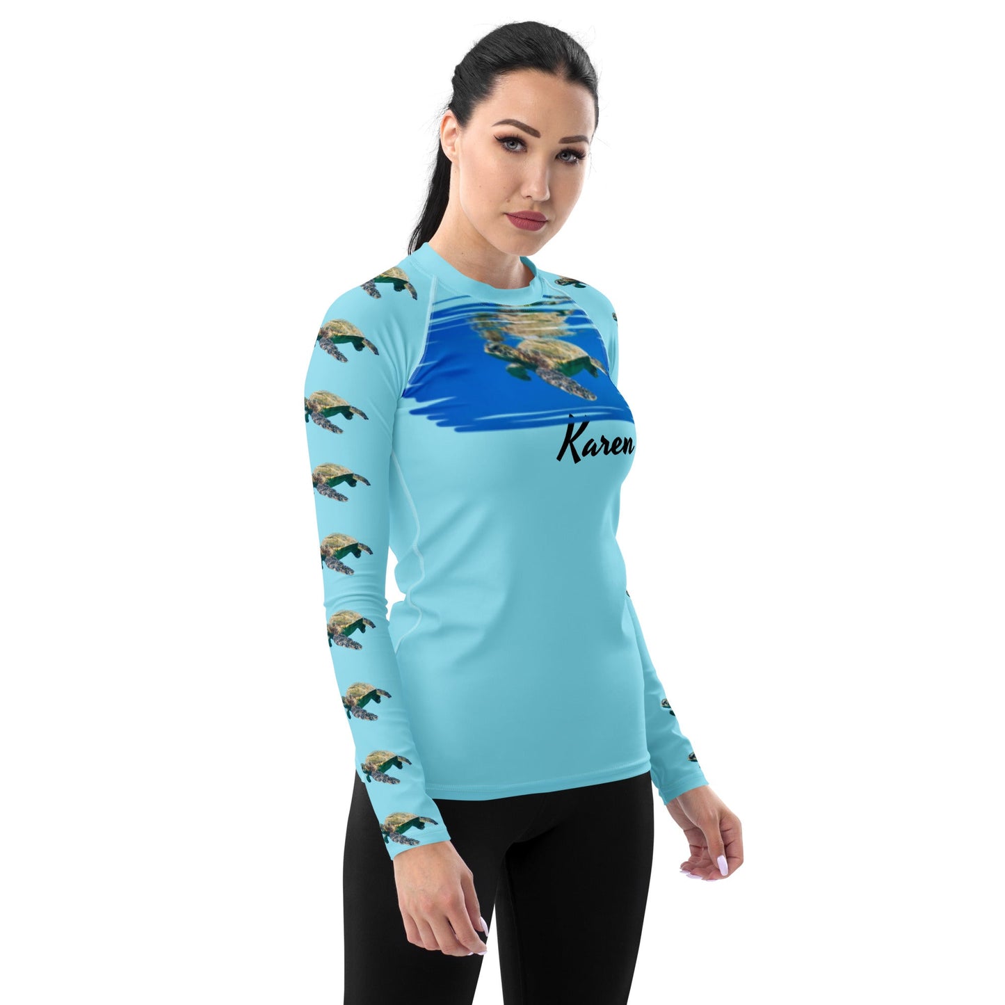 Rashguard - Turtle Design No. 5 Women's Rashguard