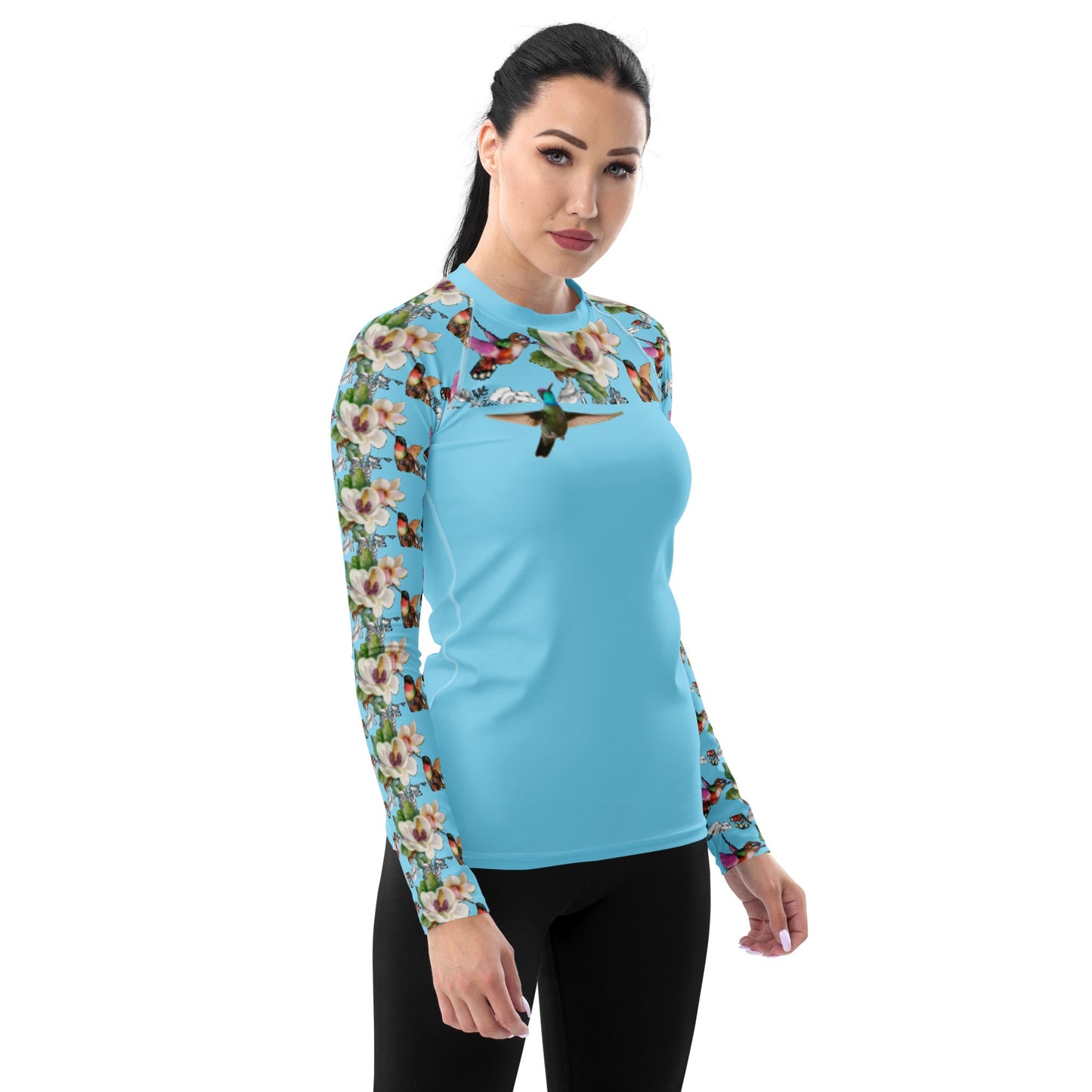 Rashguard - hummingbird design No. 1 Women's Rash Guard