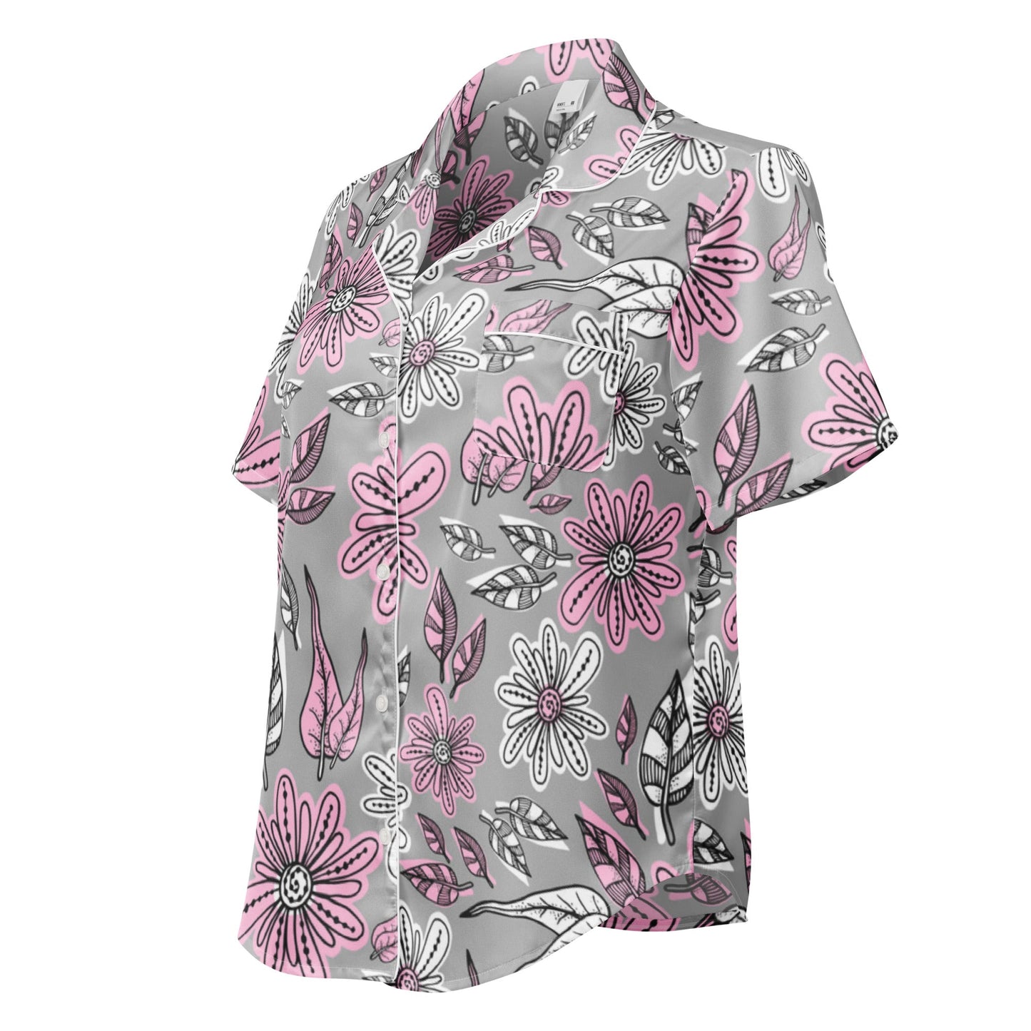 women’s short sleeve pajama top