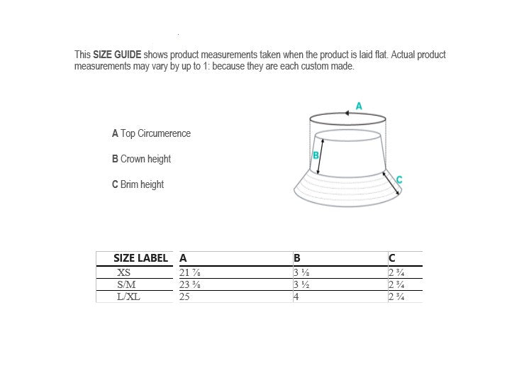 Reversible bucket hat hand painted design under the sea design No. 1 both sides same deaign