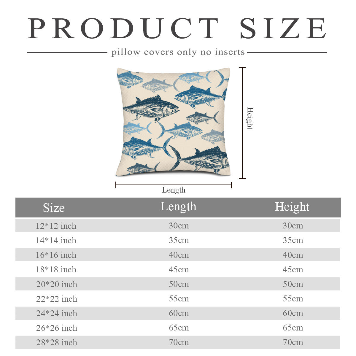 Throw Pillow for the fisherman or woman - fish pattern