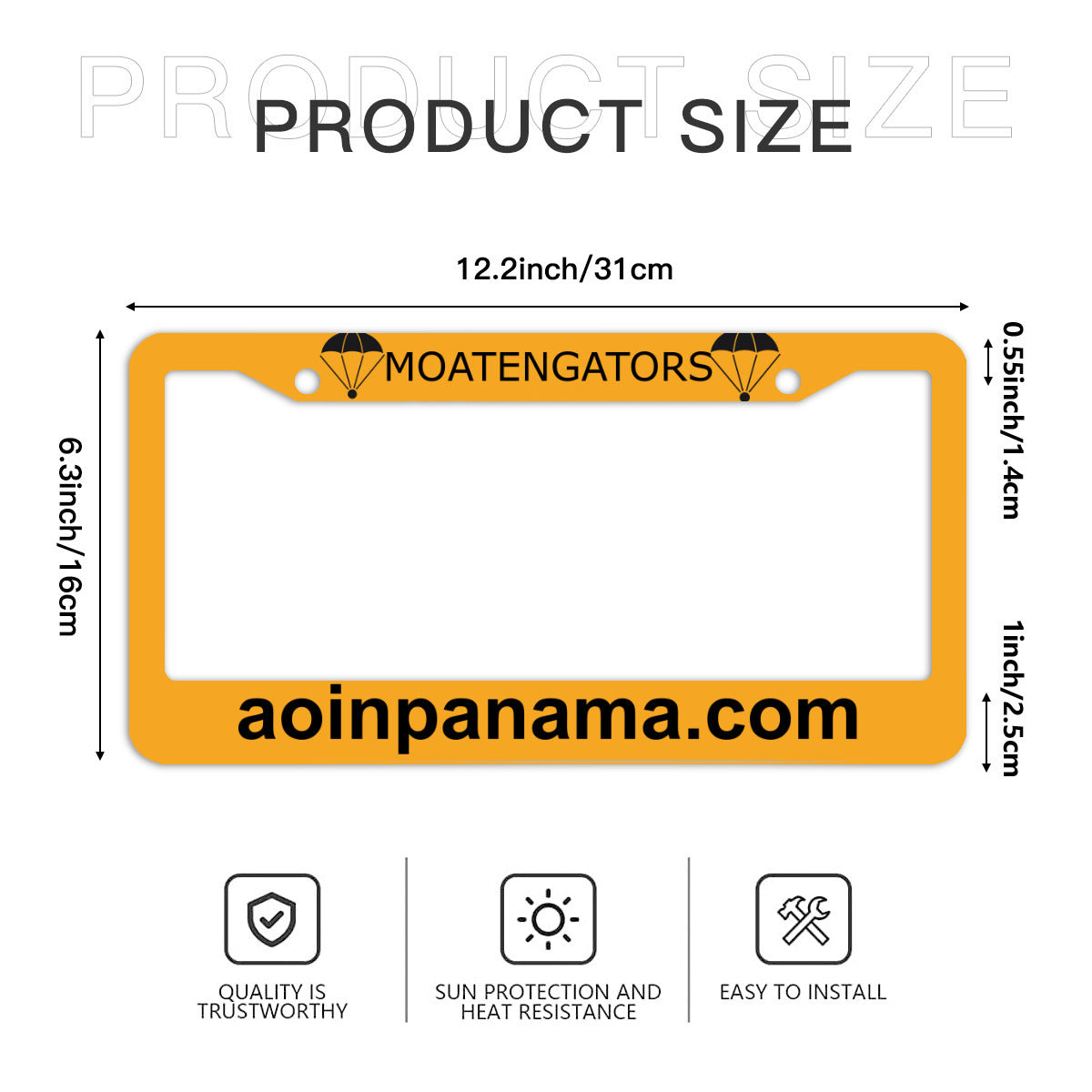 Moatengators License Plate Holder