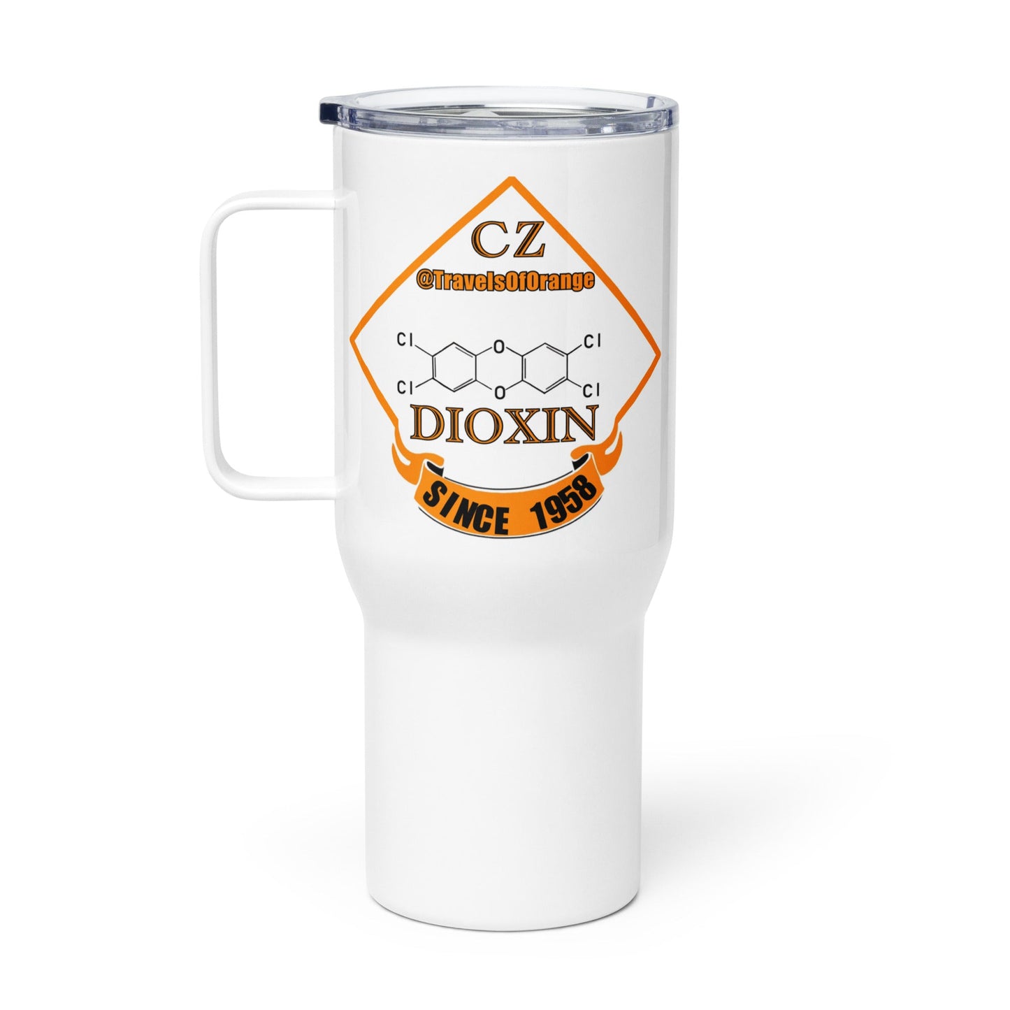 Panama Canal Zone veteran Travel mug with a handle - 25 oz