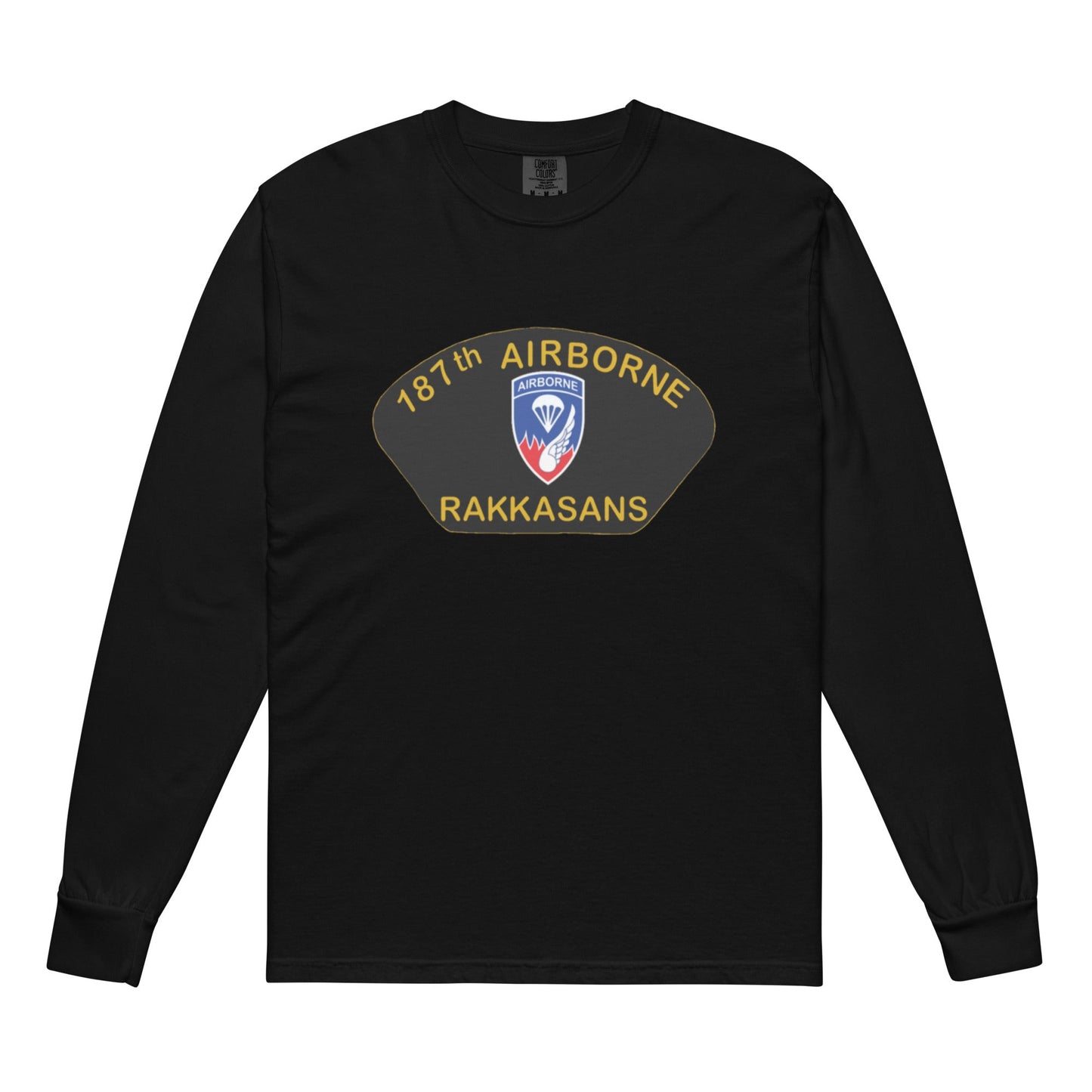 187th Airborne Garment-dyed heavyweight long-sleeve shirt