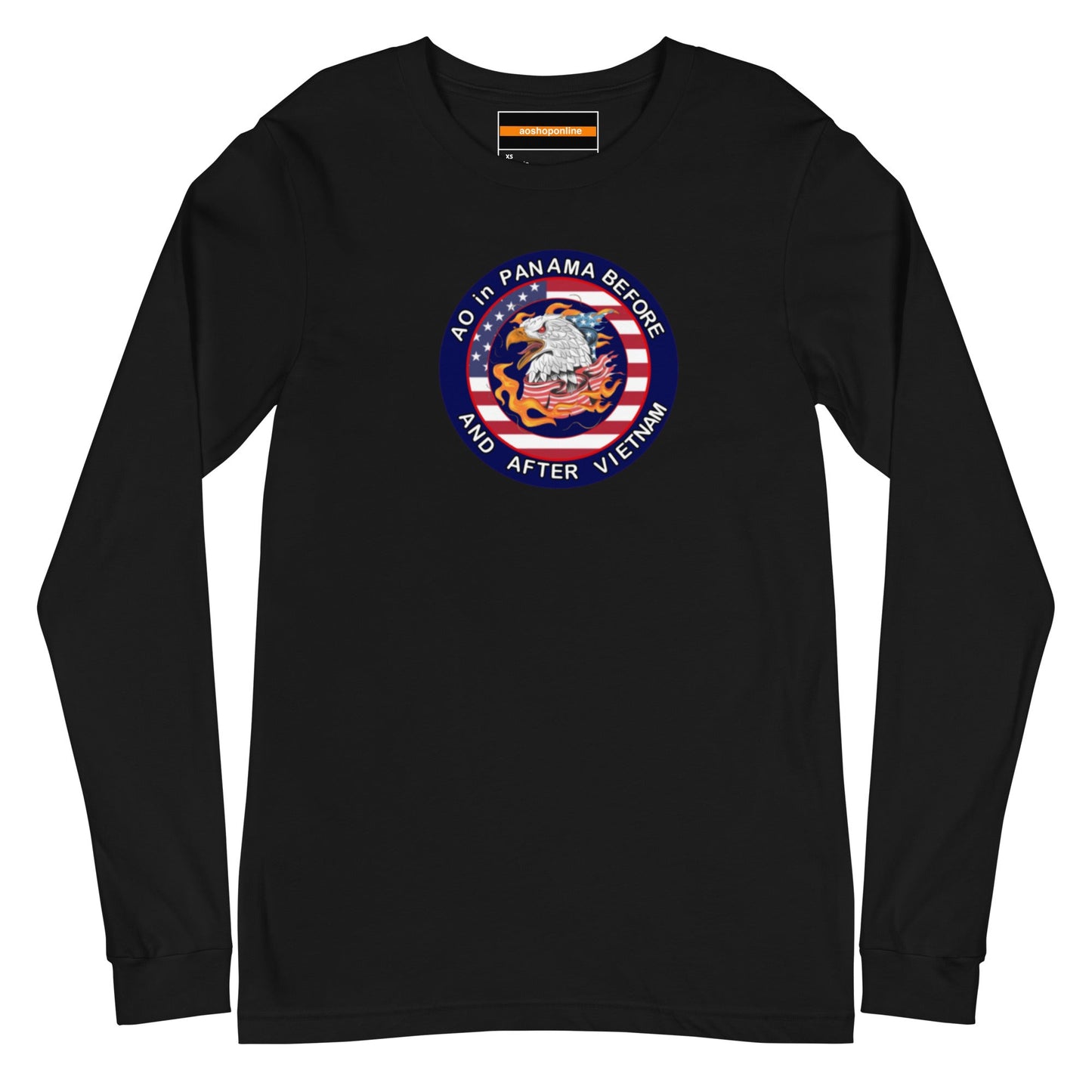 Panama Unisex Long Sleeve Tee - AO in Panama before and after Vietnam Design