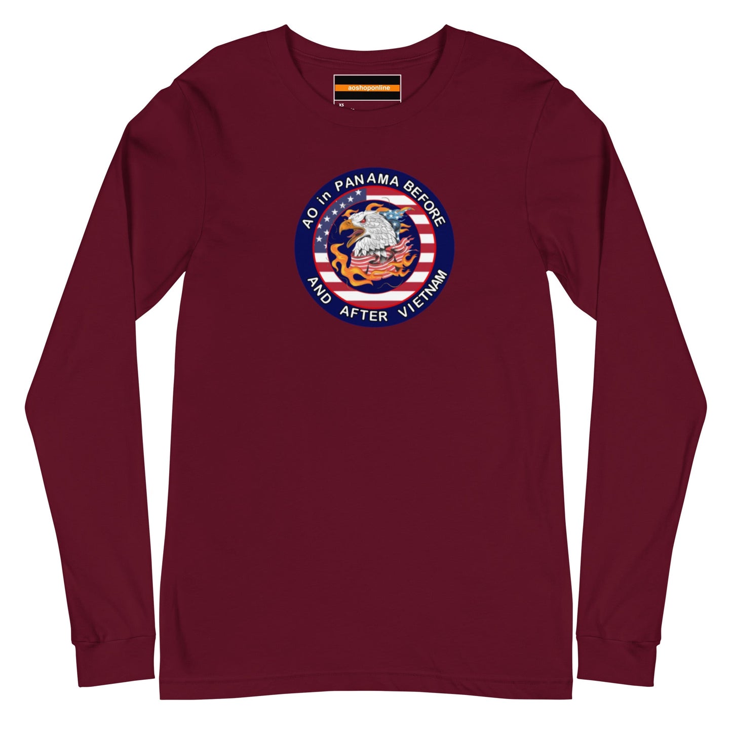 Panama Unisex Long Sleeve Tee - AO in Panama before and after Vietnam Design