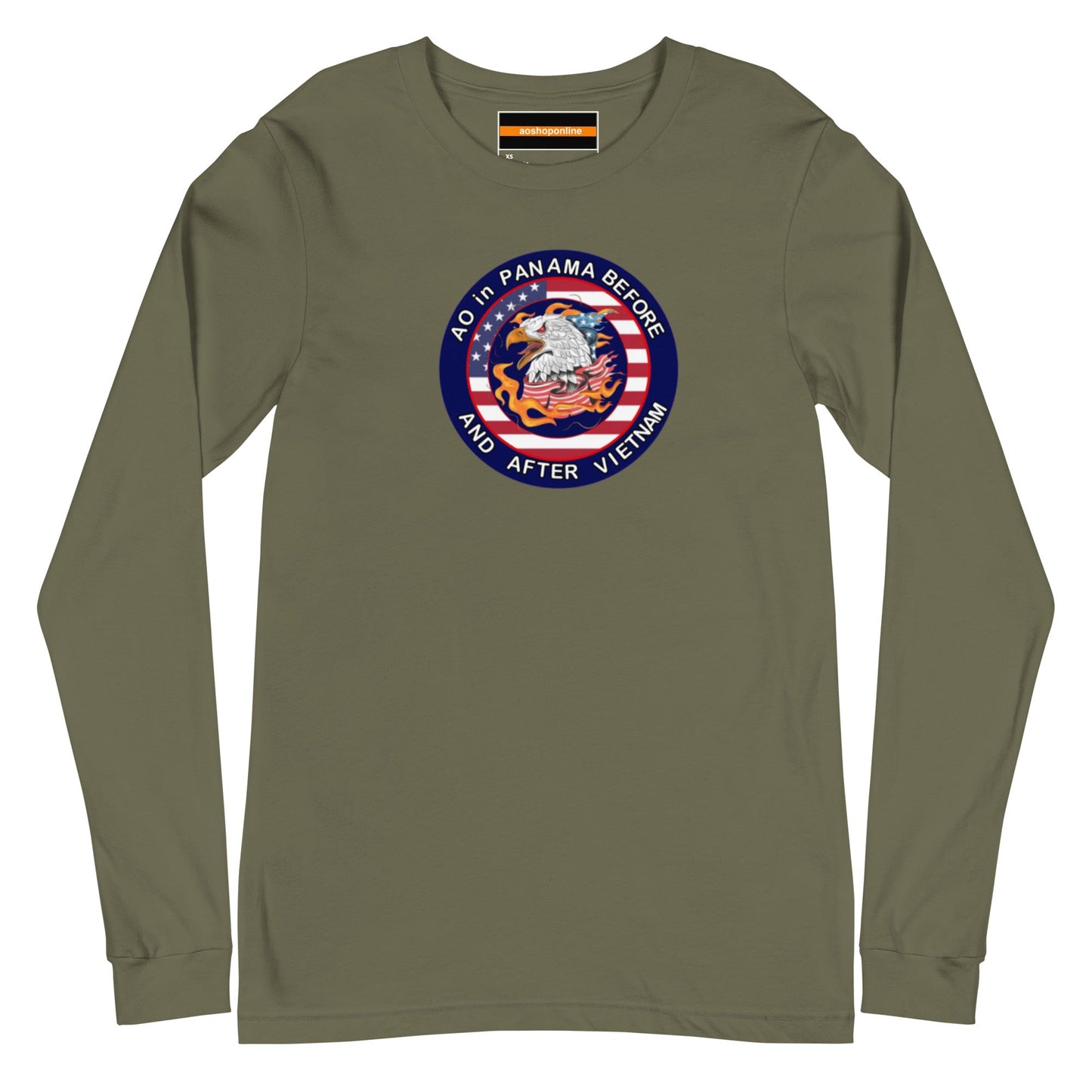 Panama Unisex Long Sleeve Tee - AO in Panama before and after Vietnam Design