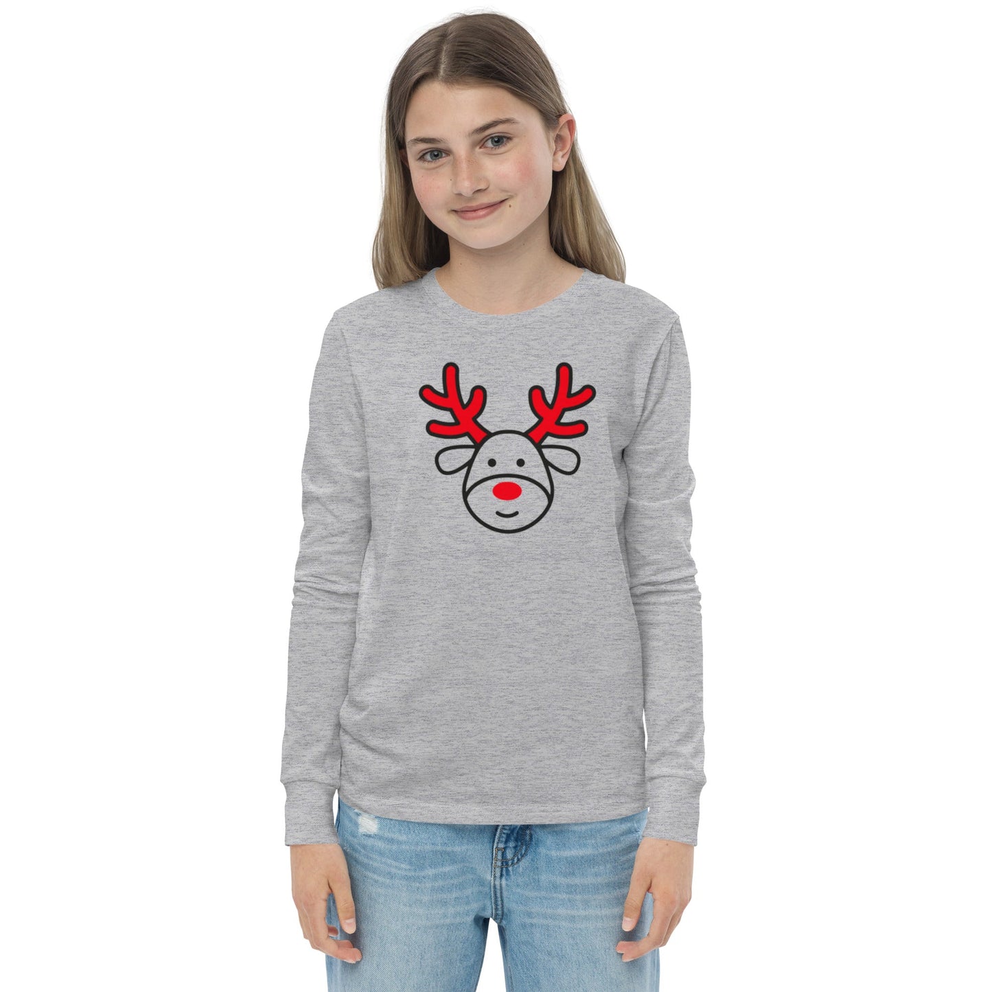 Reindeer Youth long sleeve tee
