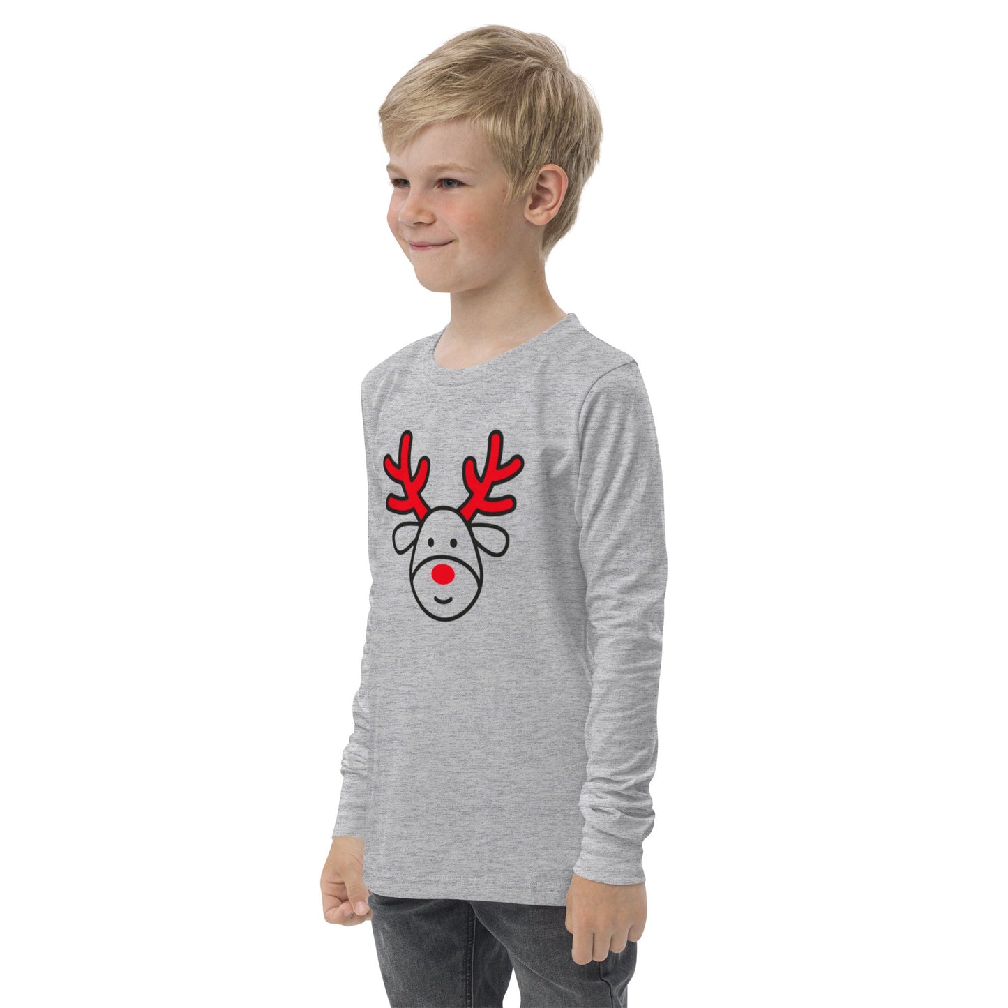 Reindeer Youth long sleeve tee