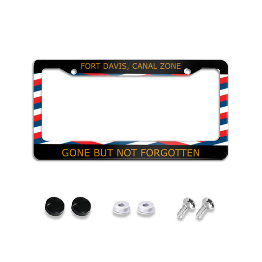 Standard U.S. License plate cover - Ft Davis Gone but Not Forgotten