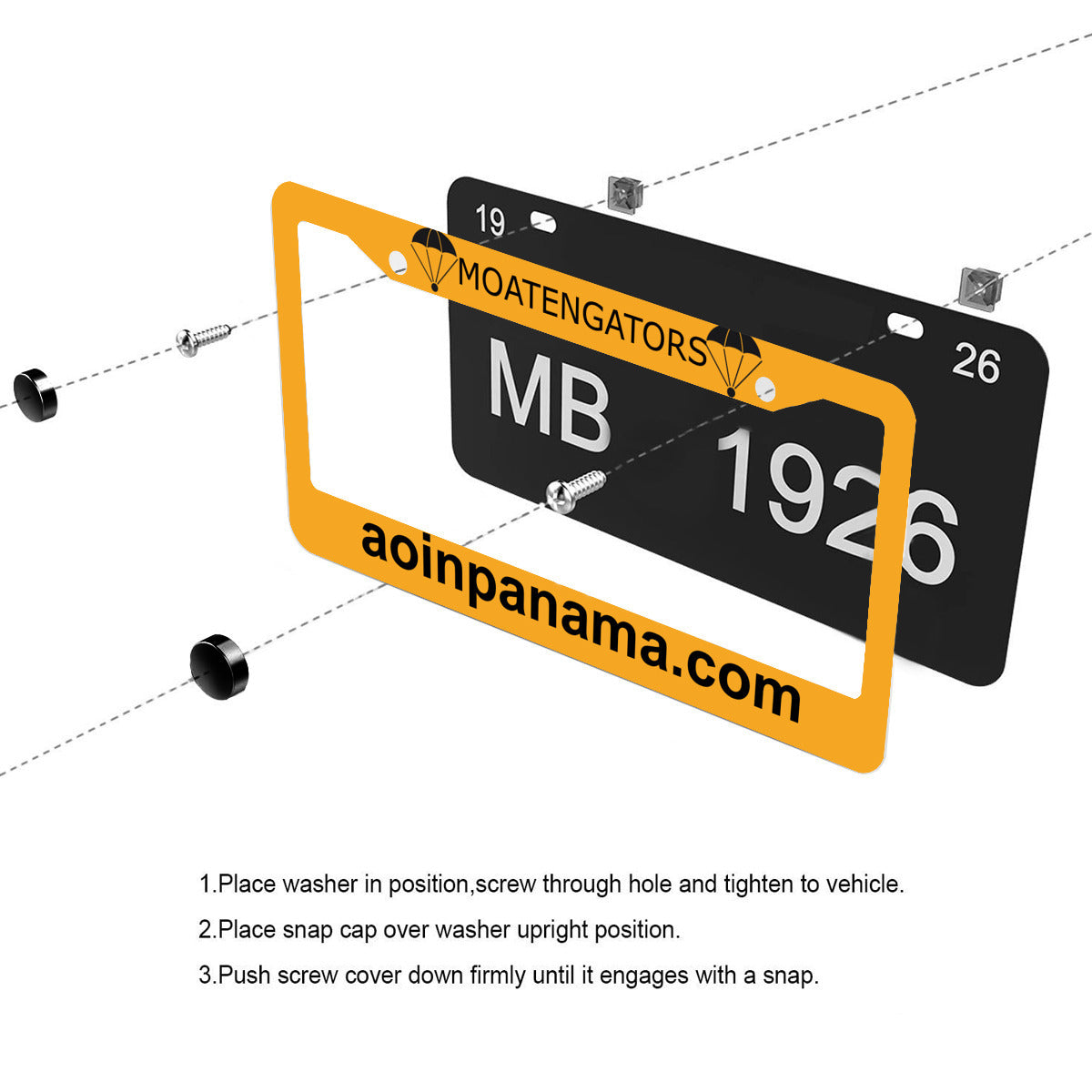 Moatengators License Plate Holder