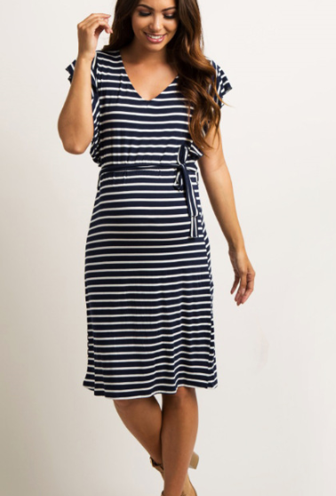 Maternity dress - Fashion Pregnancy Cotton Dress