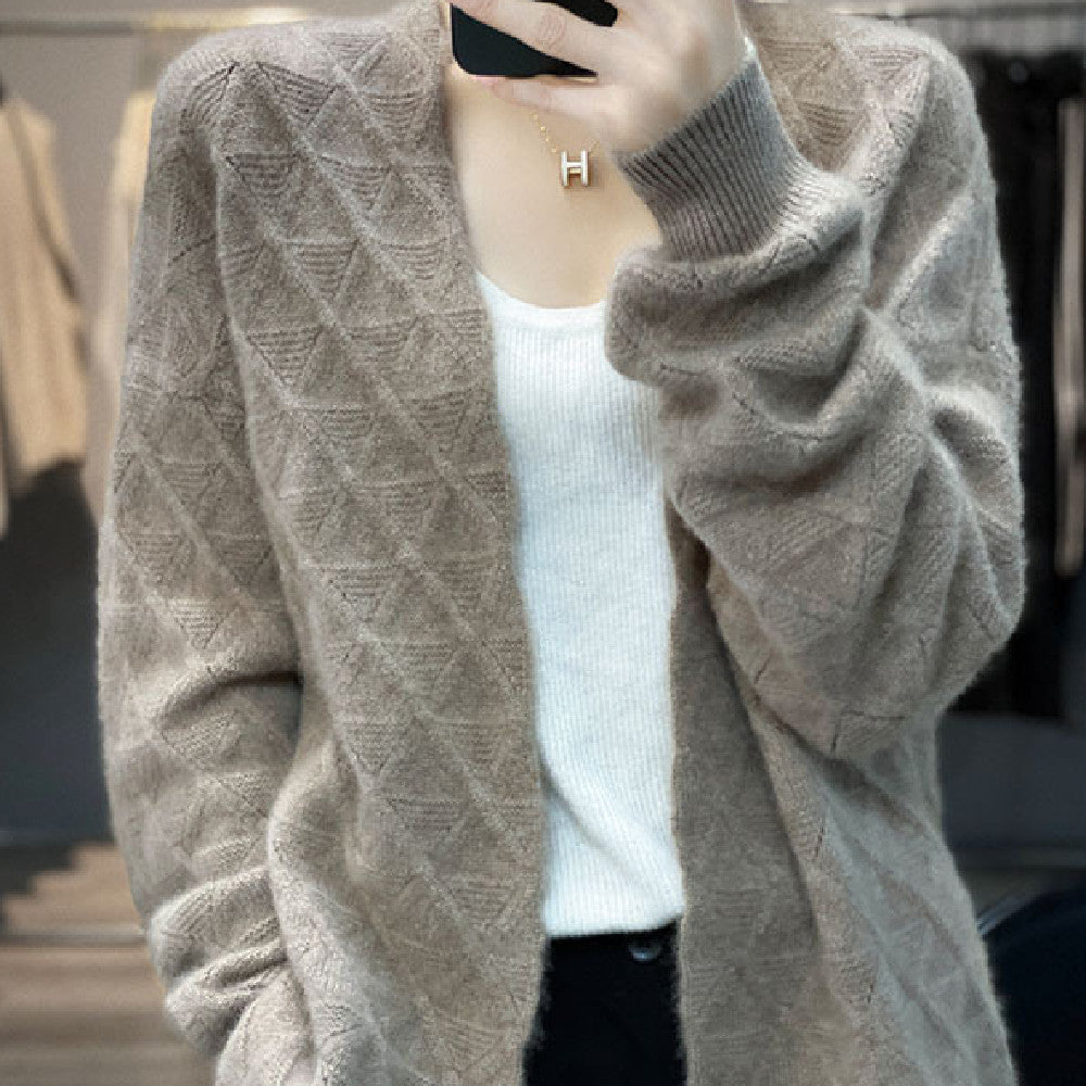 Women’s Wool Cardigan - Beautiful Full Wool Cardigan