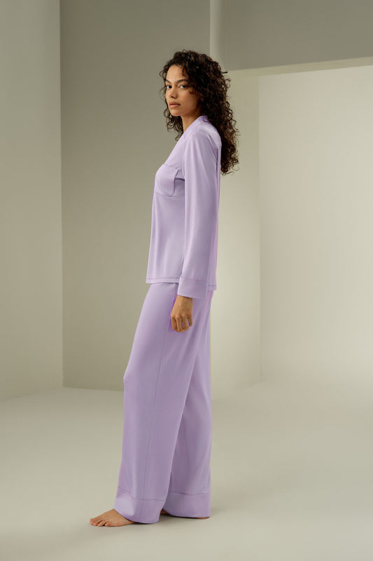 Silk Jersey Classic Pajama Set