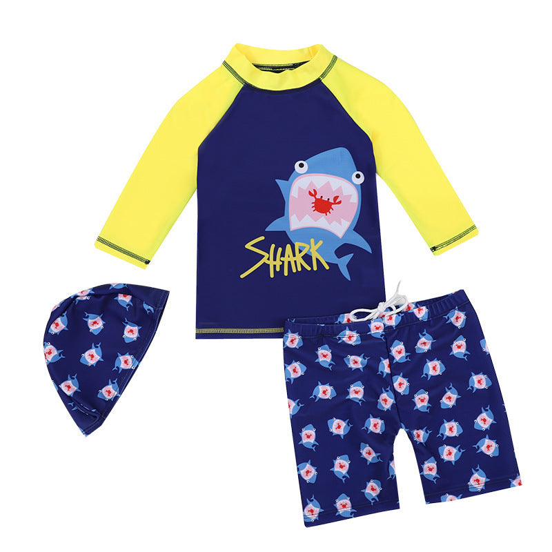 Children Swimsuit -  Boys Split Boxer Swim Trunks Baby Swimsuit Cartoon Quick-drying Boy Swimwear