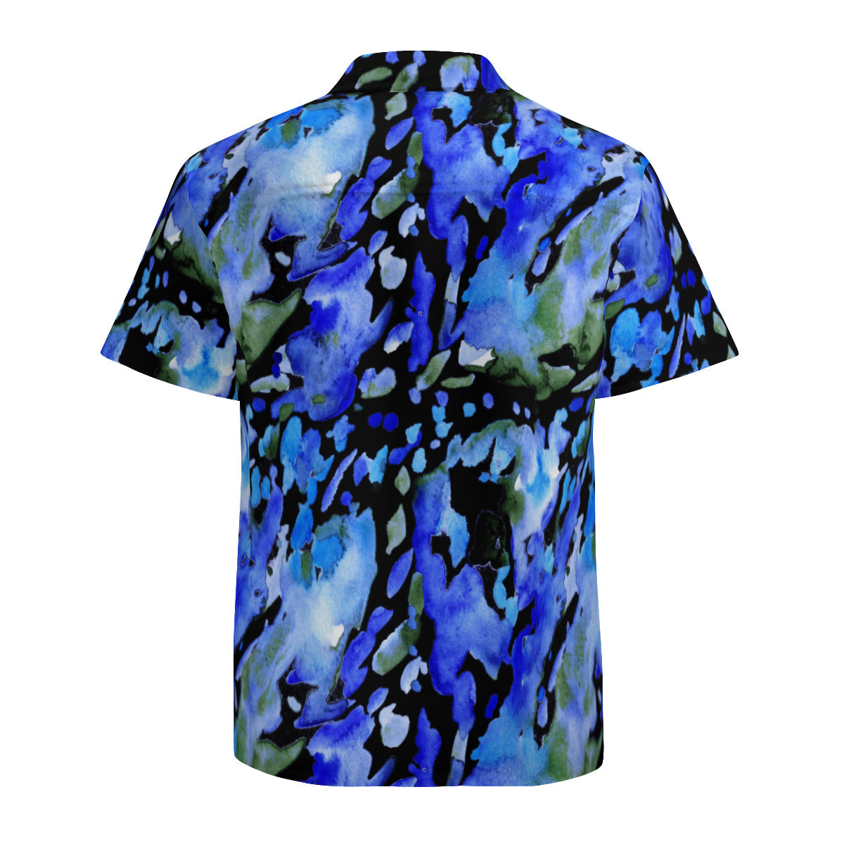 Button up shirt - Black, blue and green