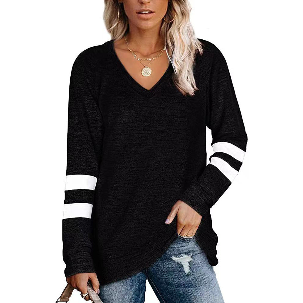 Women’s Long sleeve Tshirt - Loose-fitting Casual T-shirt Top