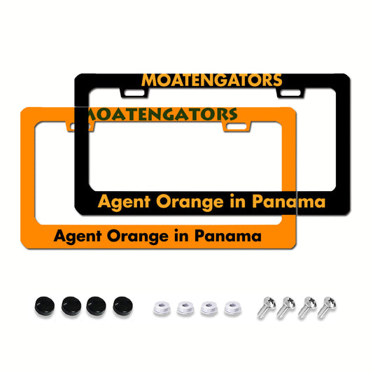Panama Canal Zone Veteran standard two hole MOATENGATORS license plate holder