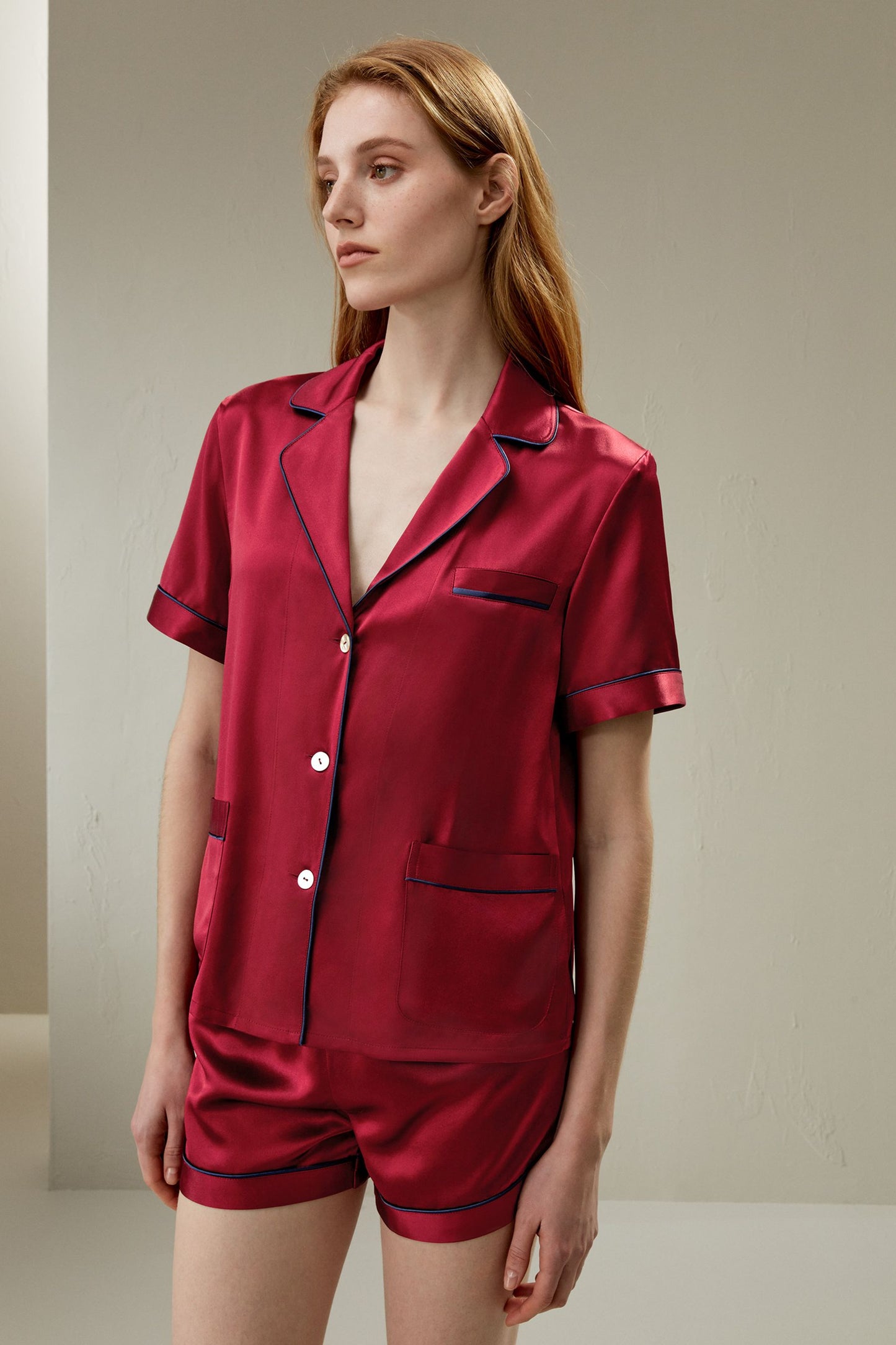 Women Silk Pajamas Set